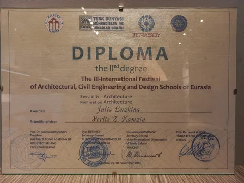 Диплом дизайнера Юлии
